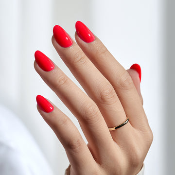 Coral Red Oval Medium