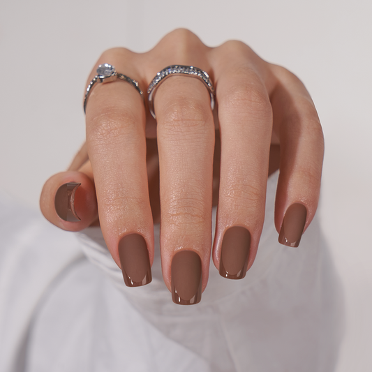 Matte Brown French Square Medium