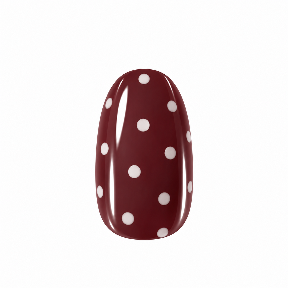 bordeaux dots nagels