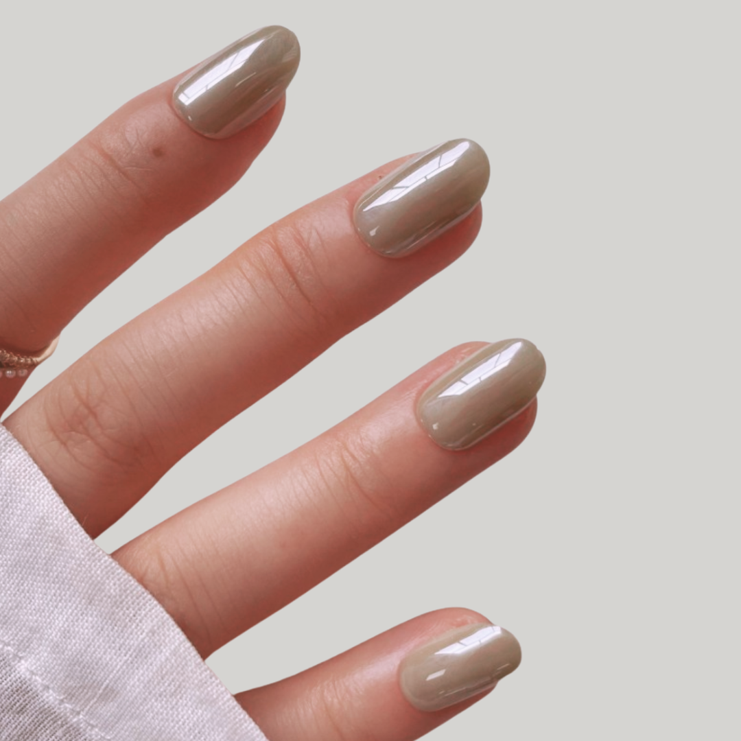 glazed press on nagels