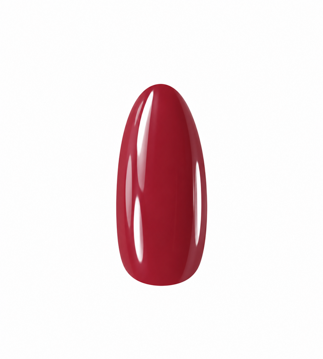 Berry Red Oval Press-On Nails