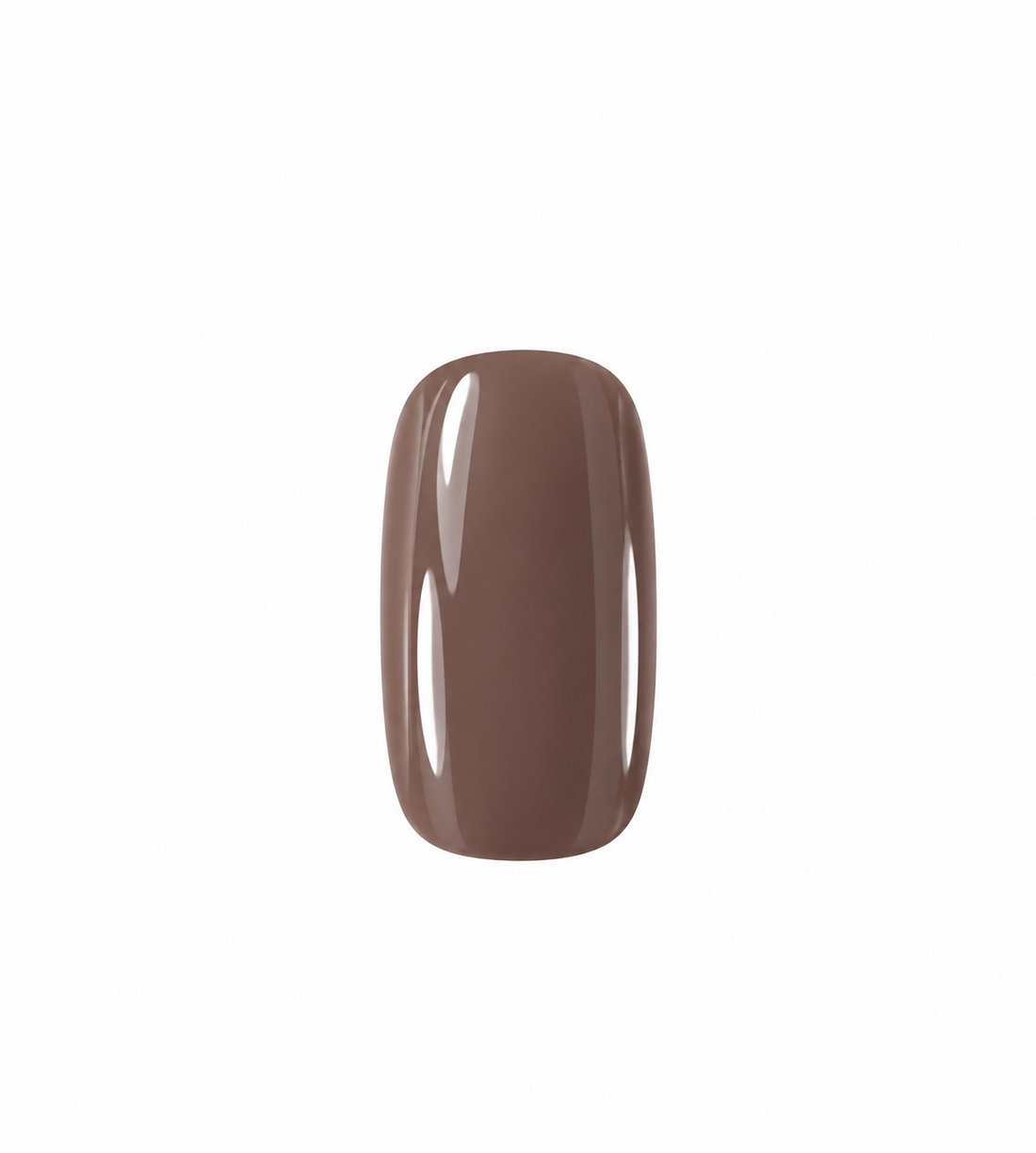 Brown Short Oval Press-On Nails