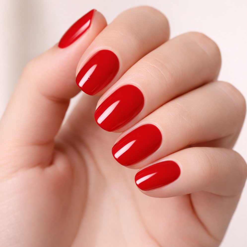 Rode press on nagels